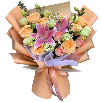泰州11朵玫瑰桔梗百合，陪你每个季节